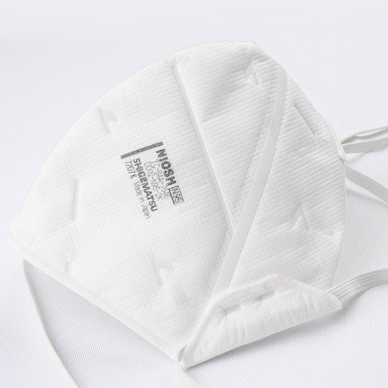 Shigematsu Seisakusyo Disposable N95 Mask Bifold Made In Japan White DD02-N95-2K (10 Pieces)