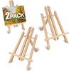 2PCS 12 Inch Wood Tabletop Easel -Easel Stand for Painting, Perfect for Parties, Art Projects, and Creative Displays.