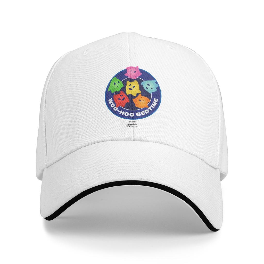 Marios Lumas Woo-Hoo Bedtime Galaxy Movie Baseball Caps Hip Hop Sandwich Cap Unisex Adjustable Sun Cap Running Golf