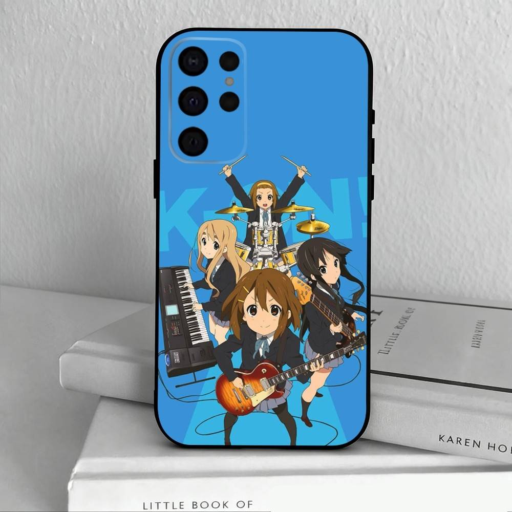 K-K-ON M-Music G-Girls   Phone Case For Samsung S25,24,23,22,30,21,10,9,Ultra,Plus,Lite,FE,4,5 G Soft Black Case