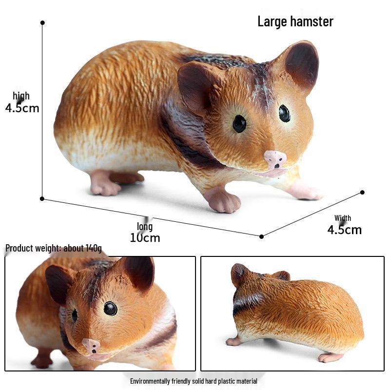Simulation Animal Model Toys - Mouse, Marmot, Flying Squirrel, Naked Mole Rat, Squirrel, Weasel, Golden Hamster Ornaments