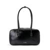 Bowling Bag for Women Genuine Leather Shoulder Bag Underarm Tote Handbag Large Capacity Versatile 30x16x9cm