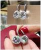 2026 Graceful Zircon Earrings for Female Dazzling Round Shape Crystal Delicate Gift Dainty Lady Bridal Wedding Accessories