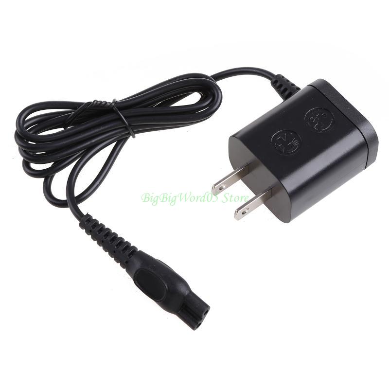 

24TE 2-Prong EU Plug Power Adapter for Shavers HQ8505/6070/6075/6090 US Plug чёрный