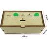 Penny Game with Dice and Wooden Box Pennies Dice Games Wooden Dice Penny Game for Kids and Adult