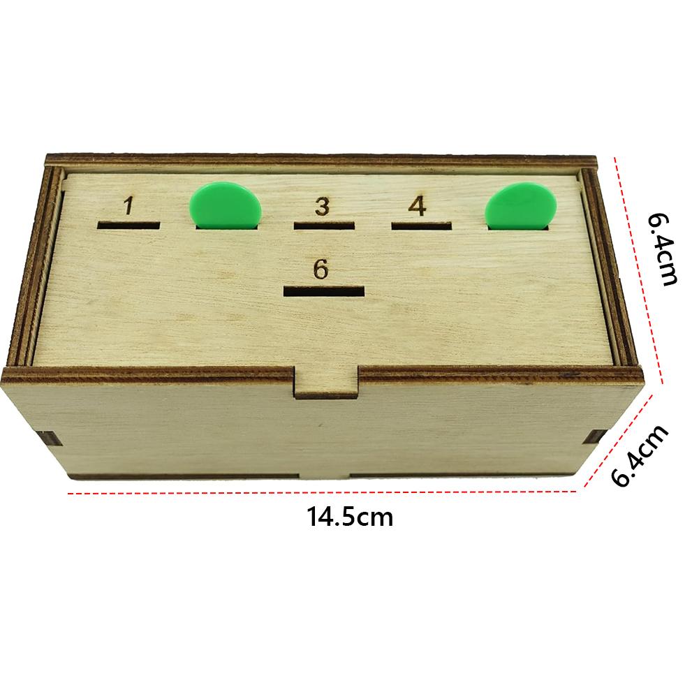 Penny Game with Dice and Wooden Box Pennies Dice Games Wooden Dice Penny Game for Kids and Adult