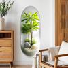 3D Plant Potted Plants, Living Room Background Decoration, Self-adhesive Wall Stickers