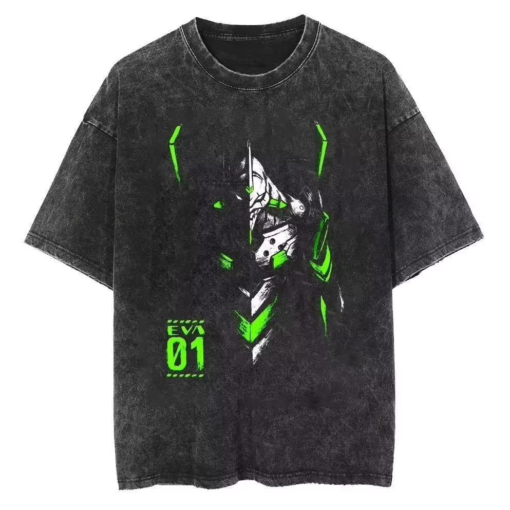 Neon Genesis Evangelion T Shirt EVA Anime Print Cotton Short Sleeve Tee Casual Tshirt for Men Women Anime Fans New