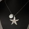 1Pc Stainless Steel Animal Starfish Turtle Octopus Seahorse Pendant Necklaces Vintage Summer Conch Shell Women Collar Jewelry