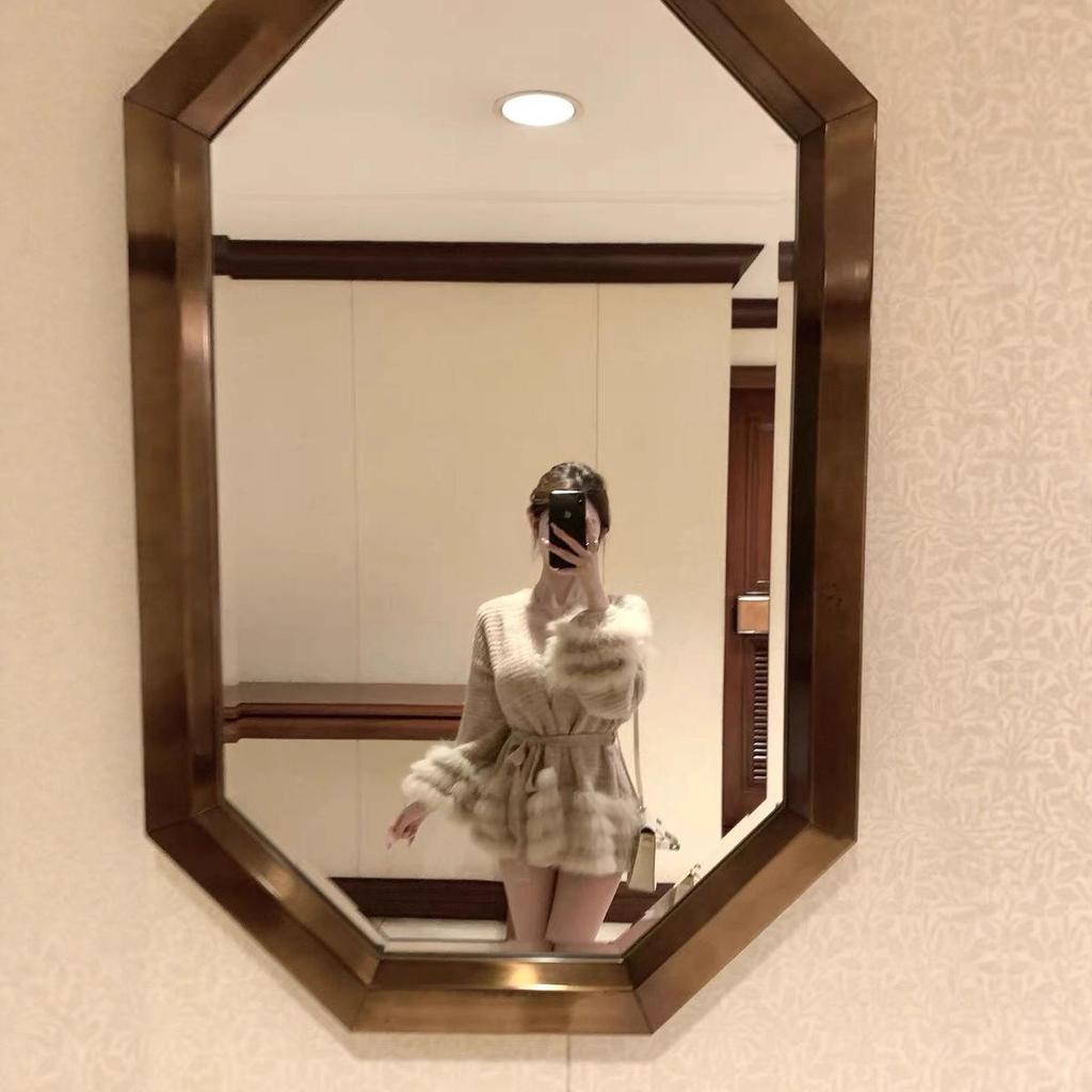 Lazy & Charming Women's V-neck Knitted Cardigan with Fox Fur - 2025 Autumn/Winter Collection