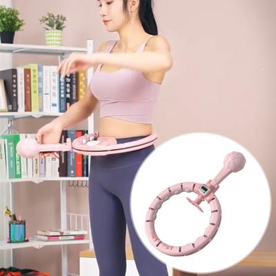 Akıllı Hula Halkası Sessiz Ağırlıklı Ayrılabilir Ayarlanabilir 5 Dişli Masaj Yağ Yakma Fitness Bel Karın Egzersiz Ekipmanları Sayacı ile