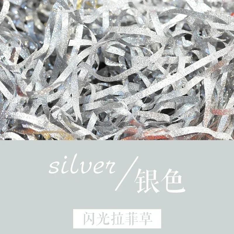 0.5kg/1kg DIY Packaging Material Confetti Wedding Holiday Decoration Candy Gift Box Filling Raffia Glitter Shredded Paper