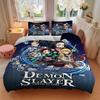 3pc Demon Slayer Bedding Set Guest Room Bedroom Decor Christmas Halloween Decor Gifts- All Seasons (No Insert)a1013067