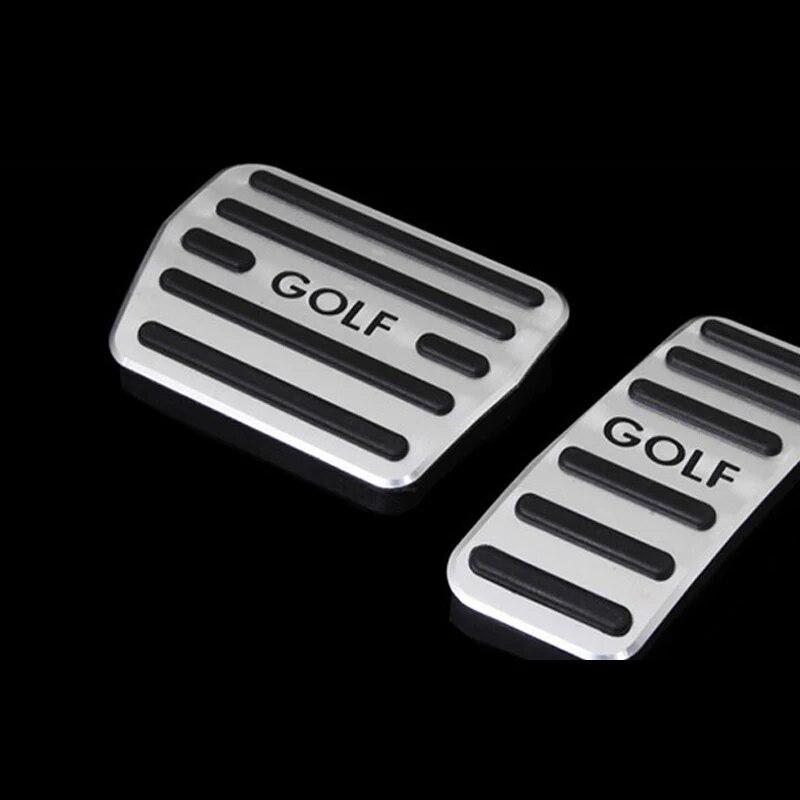 Auto-Fußpedal aus Aluminiumlegierung, Beschleuniger, Gas, Bremspedal, Kupplungspedalabdeckung MT/AT, für Volkswagen VW Golf 7 Mk7 Zubehör