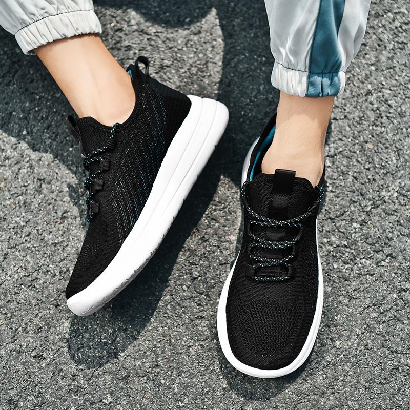Sneaker 3 Running Shoes Sport Shock-absorbing Elastic Knitting Vamp Non-Slip Casual Tennis Shoes Female Sneakers for Men