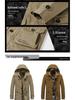 2022 Autumn/Winter Men's Korean Style Mid-Length Cotton Trench Coat