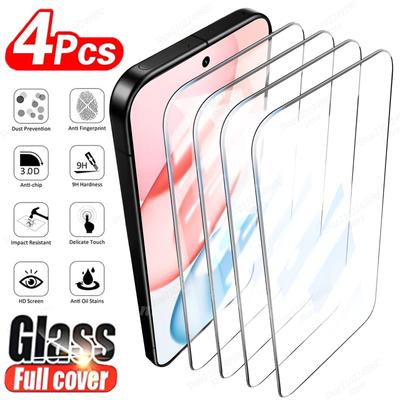4PCS HD 8K Tempered Glass for Honor 400 Lite 90 50 Magic 7 Full Cover Screen Protector for Honor X8B X8A X9A X7A X7 X8 X7B Glass