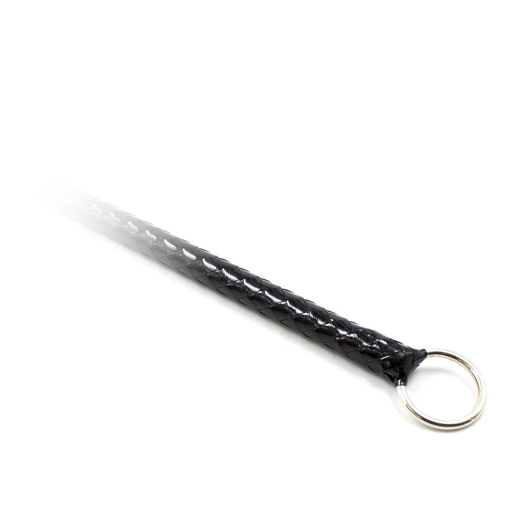 VaHppy Chicote de cavalo preto pu brilhante, material bdsm, brinquedos sm, processo de tecelagem, chicote longo, produtos adultos, palco, adereços de louvor, estilo rainha