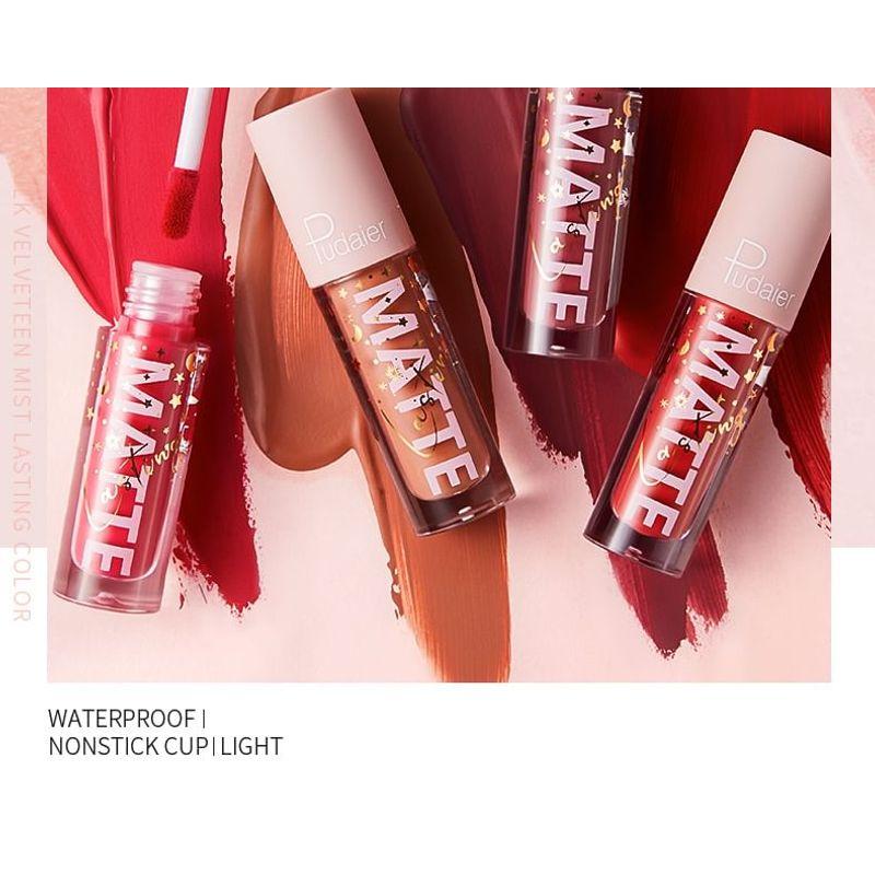 Pudaier - Velvet Matte Liquid Lipstick - 12 Colors