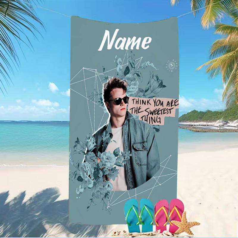 Customizable personalized beach towels Rudy Pankow themed designs.Suitable for the beach, yoga, sports;ideal as beach accessories