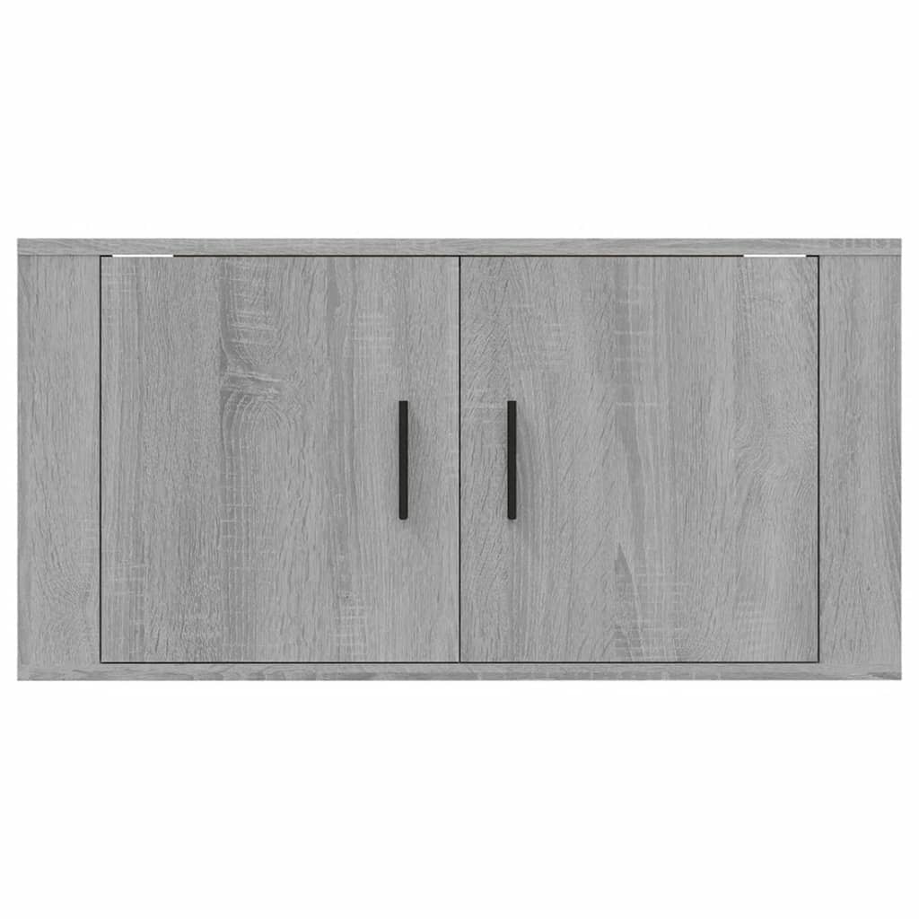Wall Mounted TV Cabinet Gray Sonoma 80 x 34.5 x 40 cm