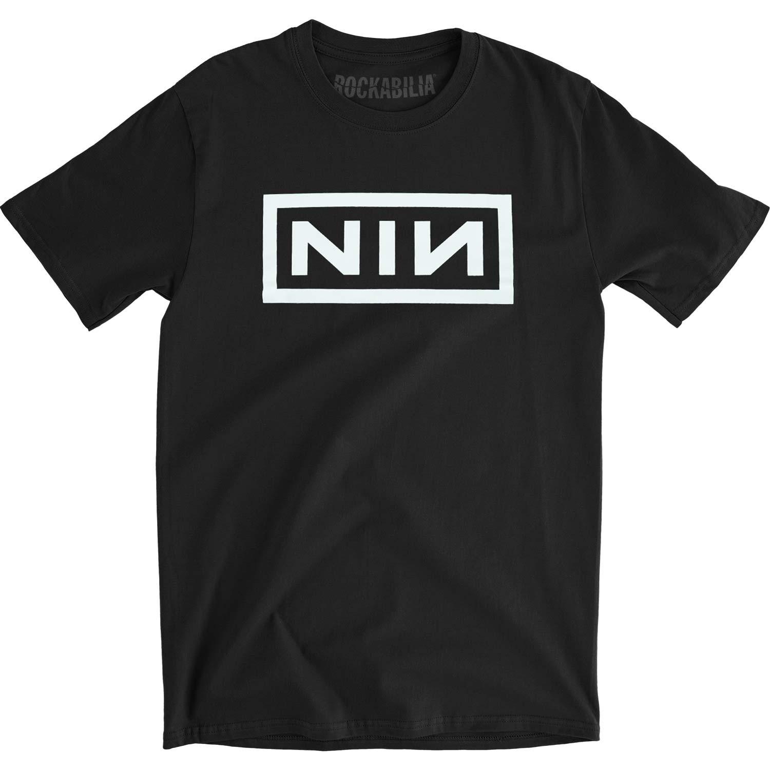 Men s Nine Inch Nails Classic Logo Slim Fit T-shirt Small Black XL