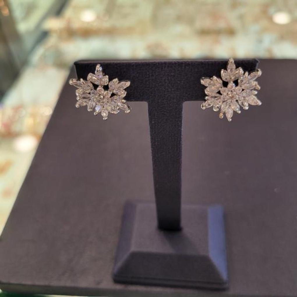 ARTRIA Snow Flower Post-E Earrings CHAERET0020PKF