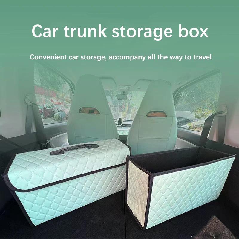 Foldable Car Trunk Storage Box Vehicle Tool Kit Automotive Organizer Bag - Rear Boot Space Saving Solutions for Cars