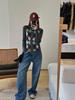 GA New Style Plaid Wool Knit Sweater - Ju Jingyi 25 Autumn Winter Collection for Women