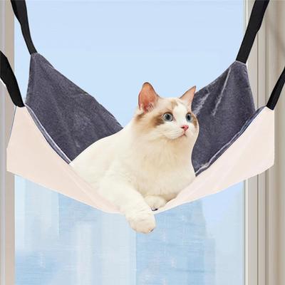 AS60-For Ferret Puppies Cat Hammock Bed Adjustable Cage Accessories Cat Swing Bed For Small Animal Tree Indoor House