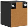 Wall Mounted Nightstand Black 33 X 34.5 X 40 Cm