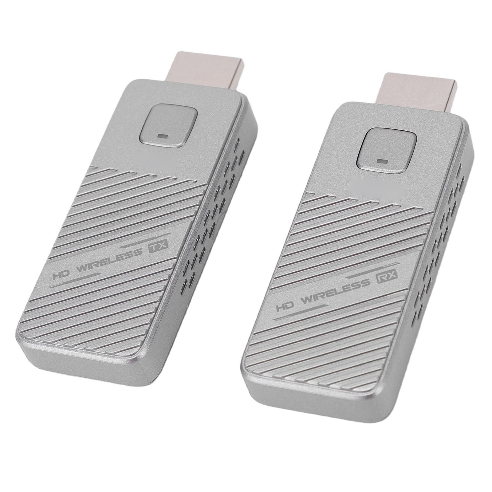 

Wireless Video Transmitter and Receiver 4K Decode 1080P Output Dual Band Wireless Display Adapter Extender Kit for