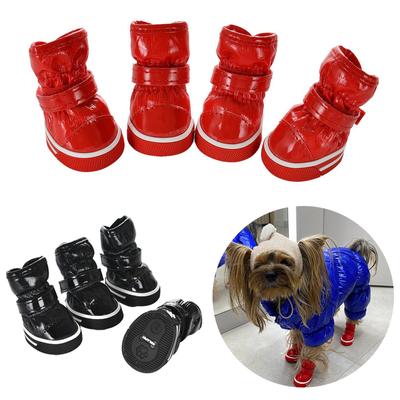 Wasserdichte, rutschfeste Winterstiefel für kleine Hunde und Katzen, Outdoor-Regenschuhe für Yorkshire Terrier, Welpenschuhe, Haustierzubehör