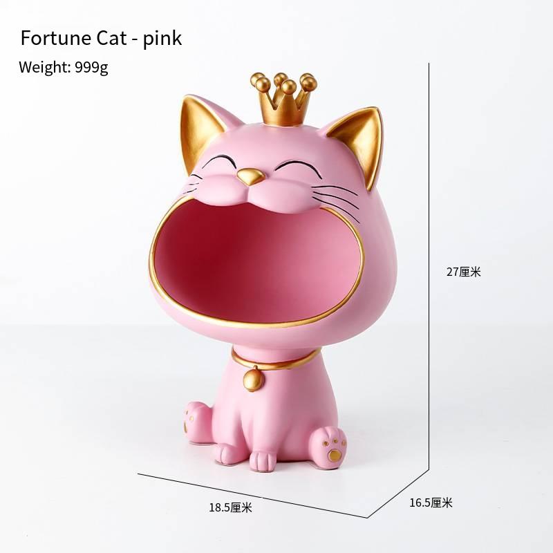 Crown Cat Veranda Dekoration Licht Luxus Heimdekoration Kreatives Wohnzimmer Getrocknete Früchte Süßigkeiten Schlüssel Aufbewahrungsbox Harzdekoration