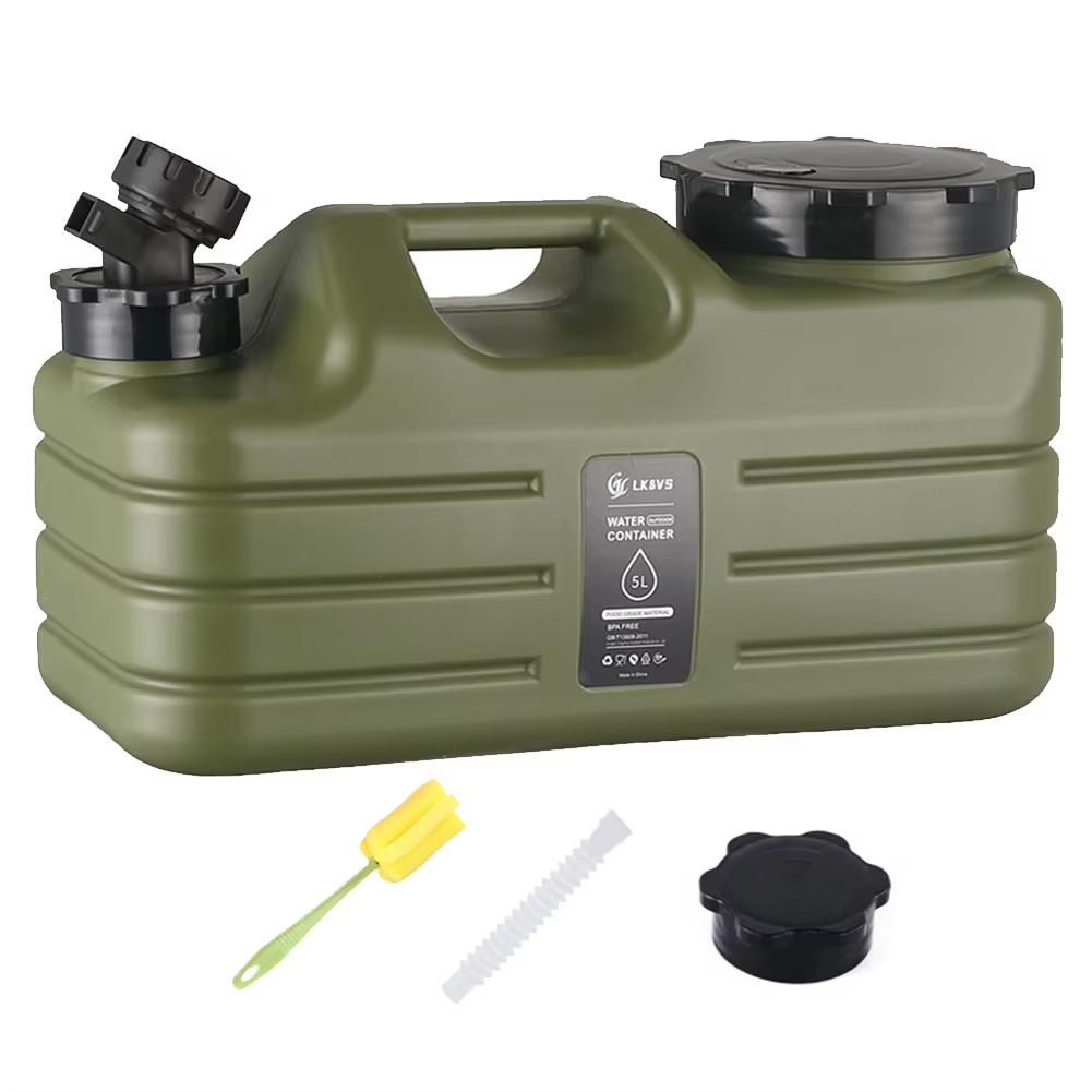 5/11/12L Camping-Wasserbehälter Outdoor-Wassereimer Großer tragbarer Outdoor-Wasserbeutel Abnehmbarer Wasserhahn Picknick Fahrt Wassertank