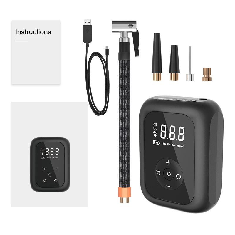 New car intelligent digital display air pump small portable multi-function wireless car tire air pump