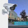 Solar Powered Fake Camera Outdoor CCTV Surveillance Security Camera LED Record