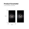 FIQ1 2Pcs Car Stickers B-Pillar Decal Center Column Decoration For Honda Civic Fit Jazz Accord Pilot CRV Odyssey Passport City Shuttl