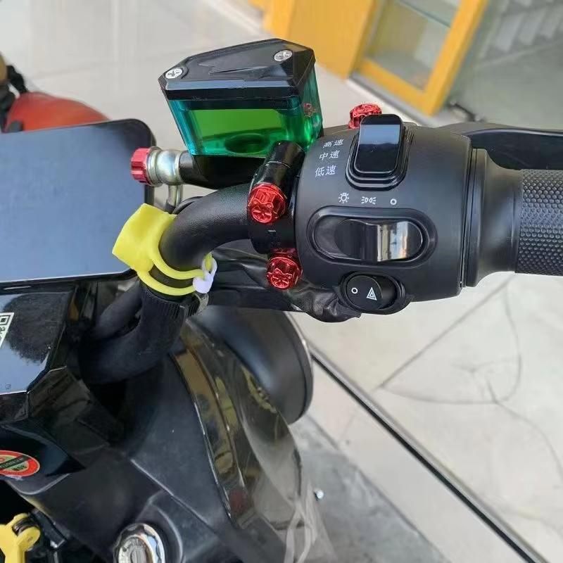 30PCS Set! Motorcycle Head Screw Nut Caps - Chrome Decorative Covers for Yamaha, Kawasaki  - Stylish Hex Bolt Caps for More!