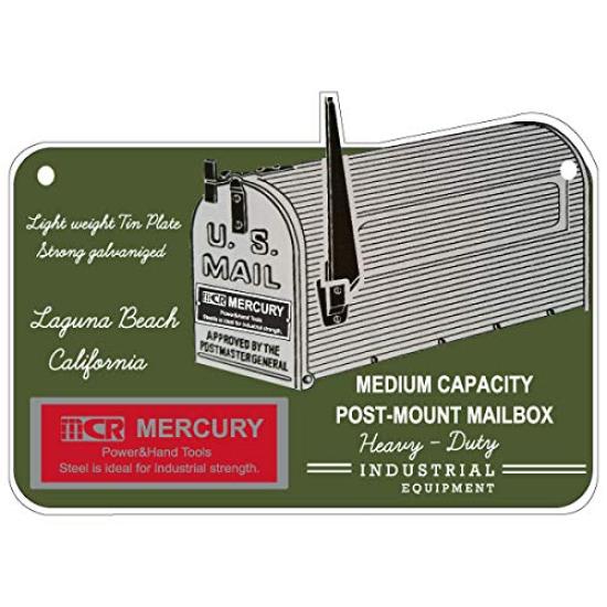 

Keystone Mercury Tin Sign MAILBOX ME046802 W45.7×H32.8×D0.3cm