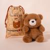Plush Toy Figurine Pocket Pet Cat Dog Elephant Fox Frog Stuffed Animal Doll Desk Decor for Kids