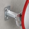 Hemispherical Corner Security Mirror Red Coating Traffic Safety Mirror  Corners