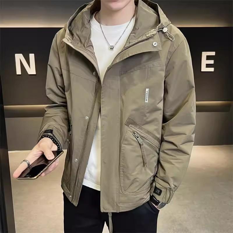 Hooded Jacket Men's Autumn New Trendy Youth Jacket Thin Autumn Clothing