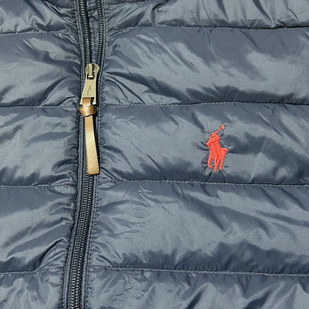 Polo Ralph Lauren Small Pony Logo Embroidered Zippered Sleeveless Fitted Down Jacket Men Jackets Navy-Blue MNPOOTW1N210042-B82
