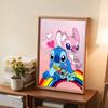 Full Round Diamond Painting Stitch and His Girlfriend Art Rhinestone Picture Mosaic DIY 5D Cross Stitch Embroidery Home Decoration