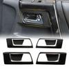 Carbon Fiber Door Handle Bowl Frame Trim Decor Cover Bezels for 4Runner 2010+