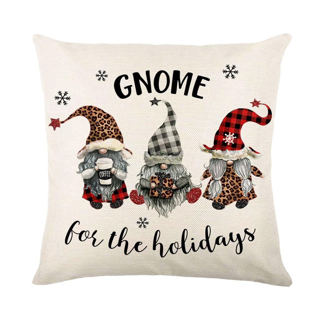 Fun Christmas Pillowcase Lumbar Pillowcase Sofa Home Decor Pillowcase