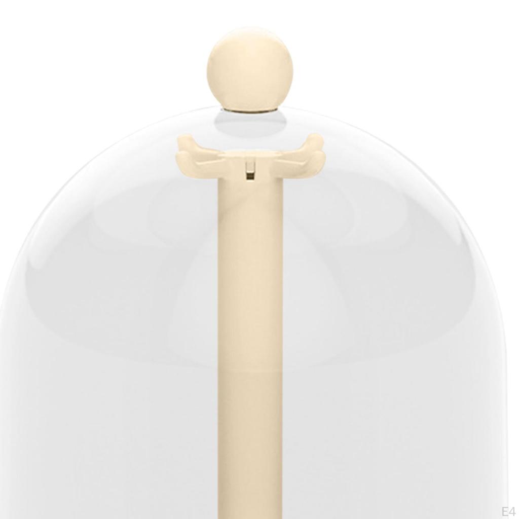 Drehbare Figurenvitrine Sammelbare Action Staubdicht Hängender Puppenständer für Schlüsselanhänger