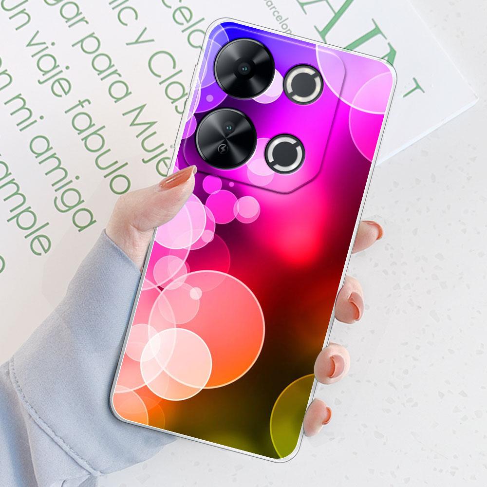 For Itel P65 Case Back Cover For Itel P65 P671L 2024 Shockproof Clear Soft Silicone Phone Case for ITEL P65 P 65 ITELP65 Coque