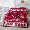 Arizona Cardinals Logo Portable Blanket/Soft Blanket Bedding Blanket Suitable for Travel Camping Living Rooms Offices Sofas Fan Gifts